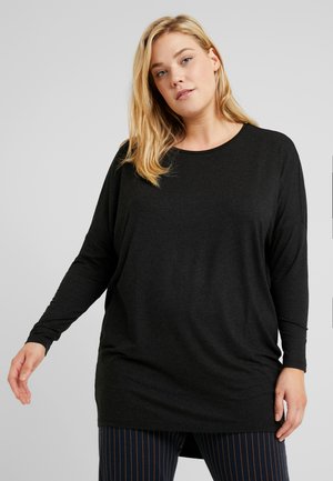CARCARMA LONG - Top s dlouhým rukávem - black/melange