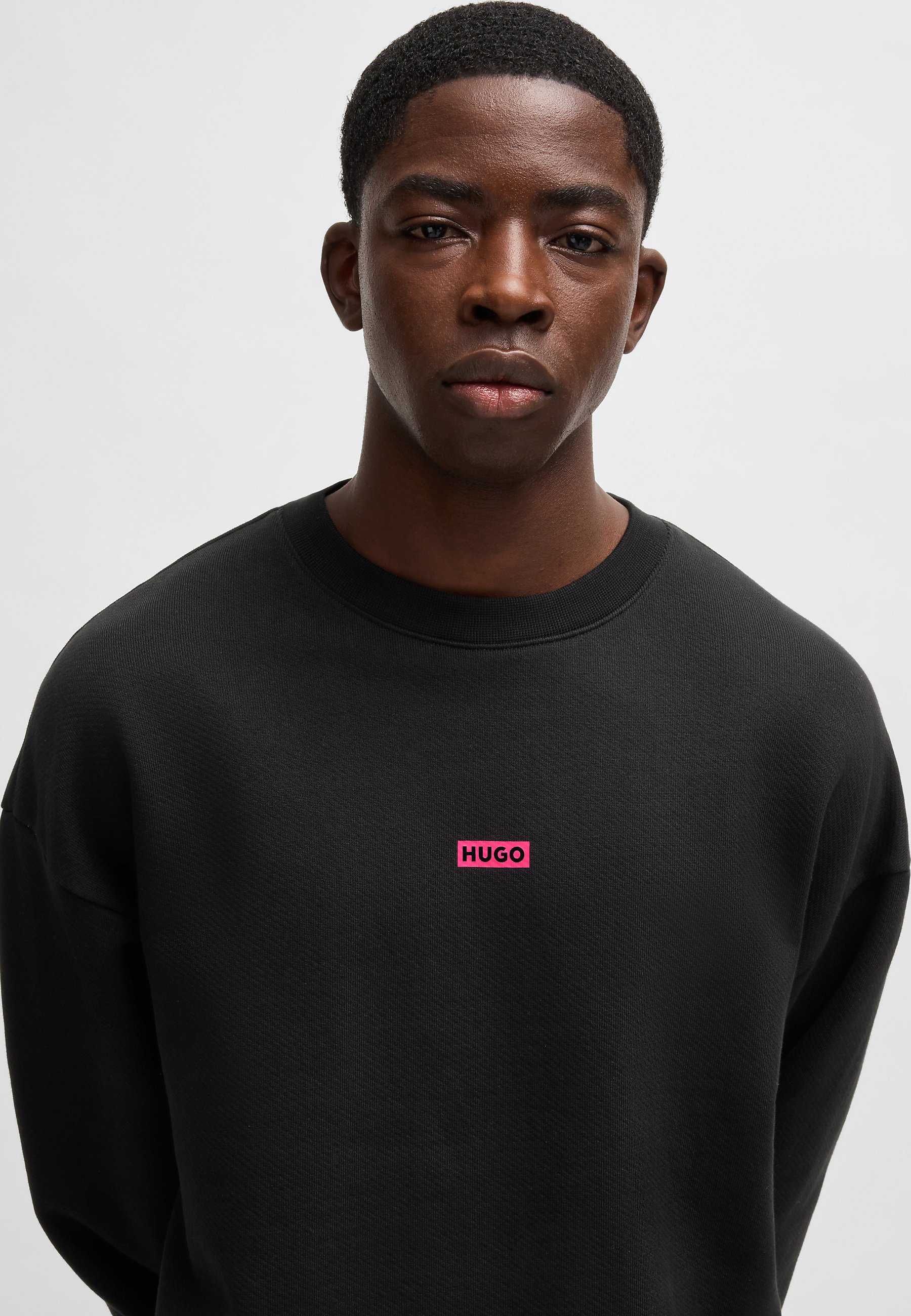 HUGO NAVIU - Sweatshirt - black - Zalando.co.uk