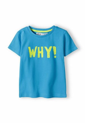 SHORT SLEEVE WITH PRINT - Basic T-shirt - turquoise