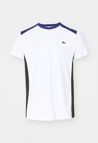 Sports T-shirt - white navy blue cosmic