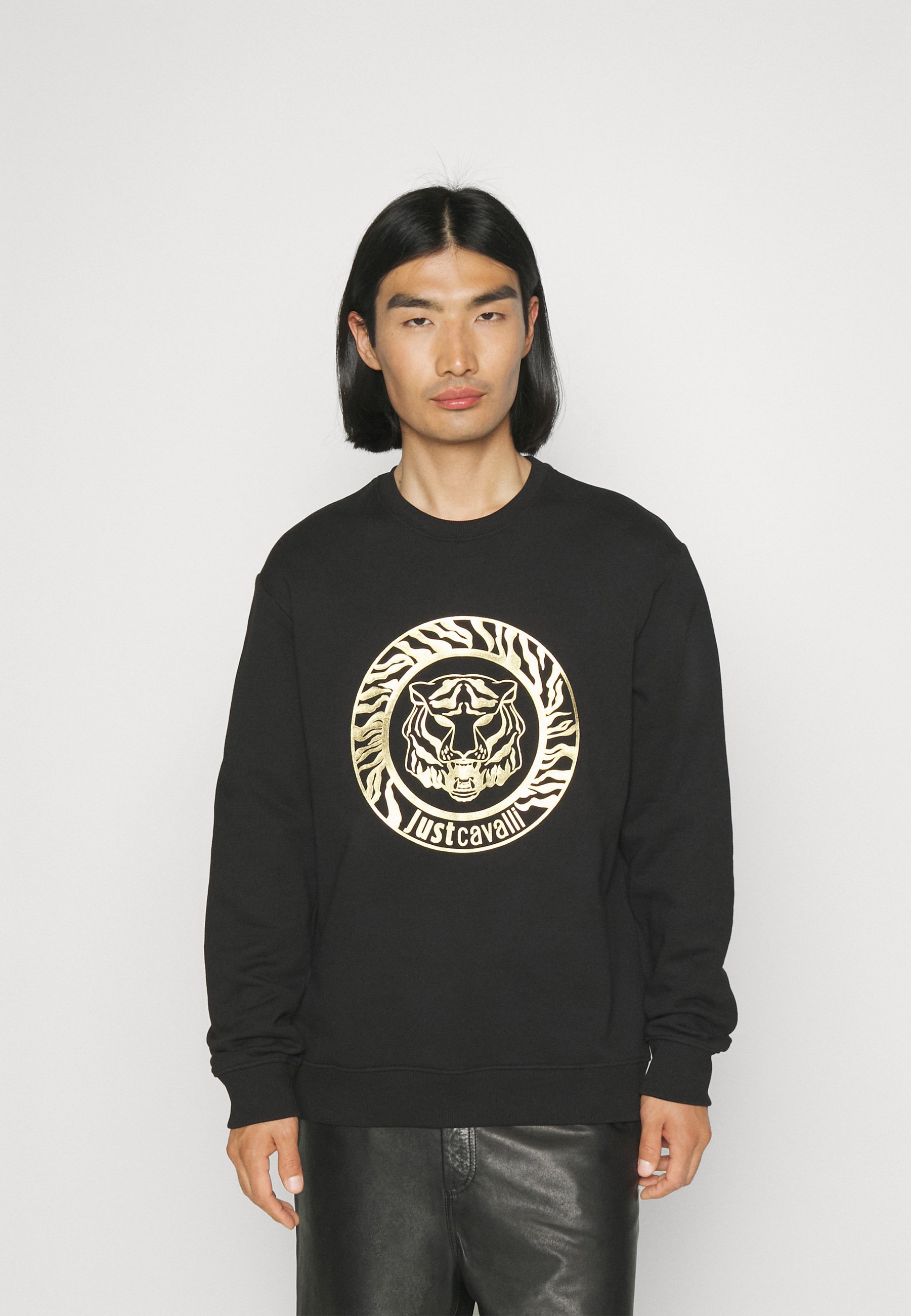 Just Cavalli T ROUND - Sweatshirt - black/gold/schwarz - Zalando.de