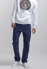 Levi's® 551Z™ AUTHENTIC STRAIGHT - Avar lõikega teksad - dark blue denim