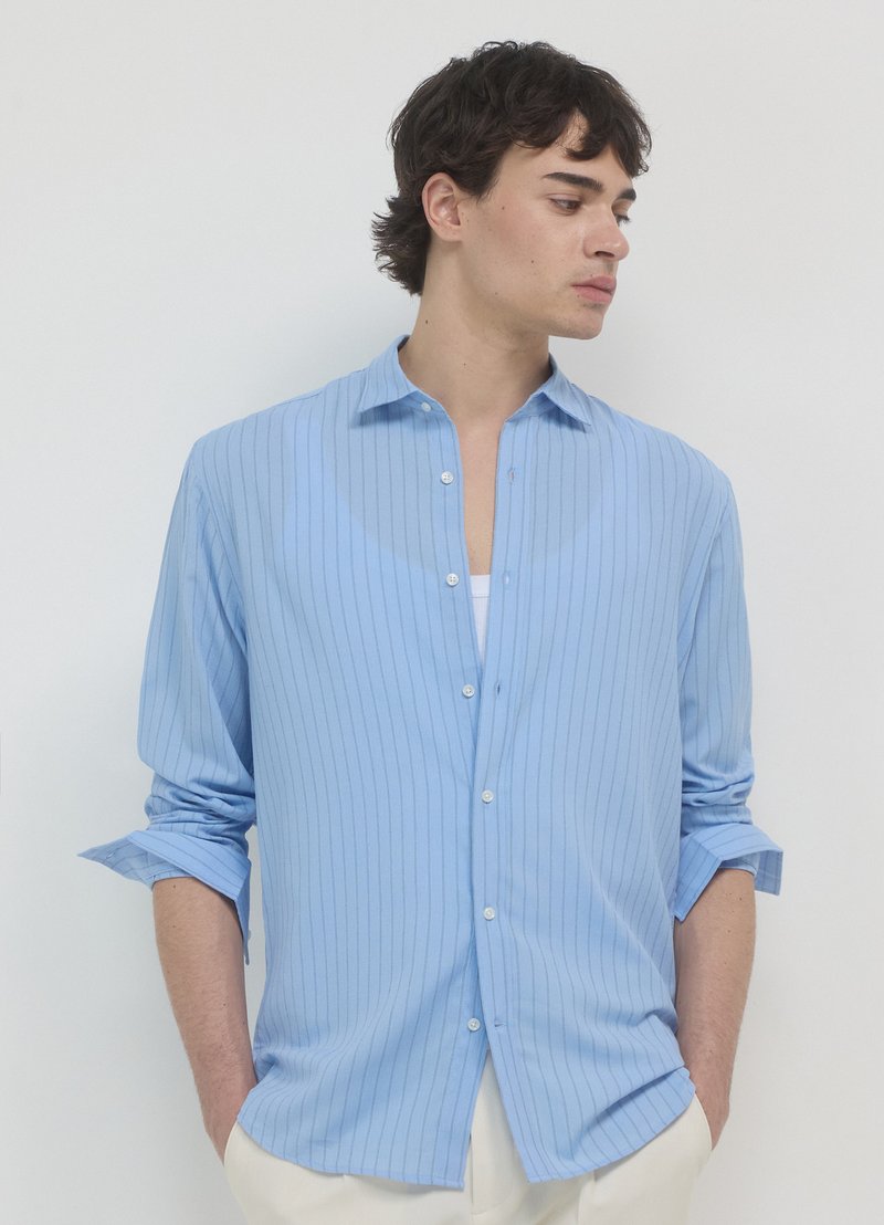 Calliope A RIGHE - Hemd - var celeste