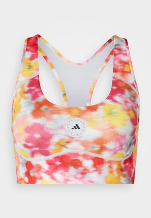 adidas by Stella McCartney BRA - Medium support sports bra - active gold/real pink/clear onix