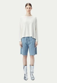 GOBI Cashmere BOATNECK - Strickpullover - white