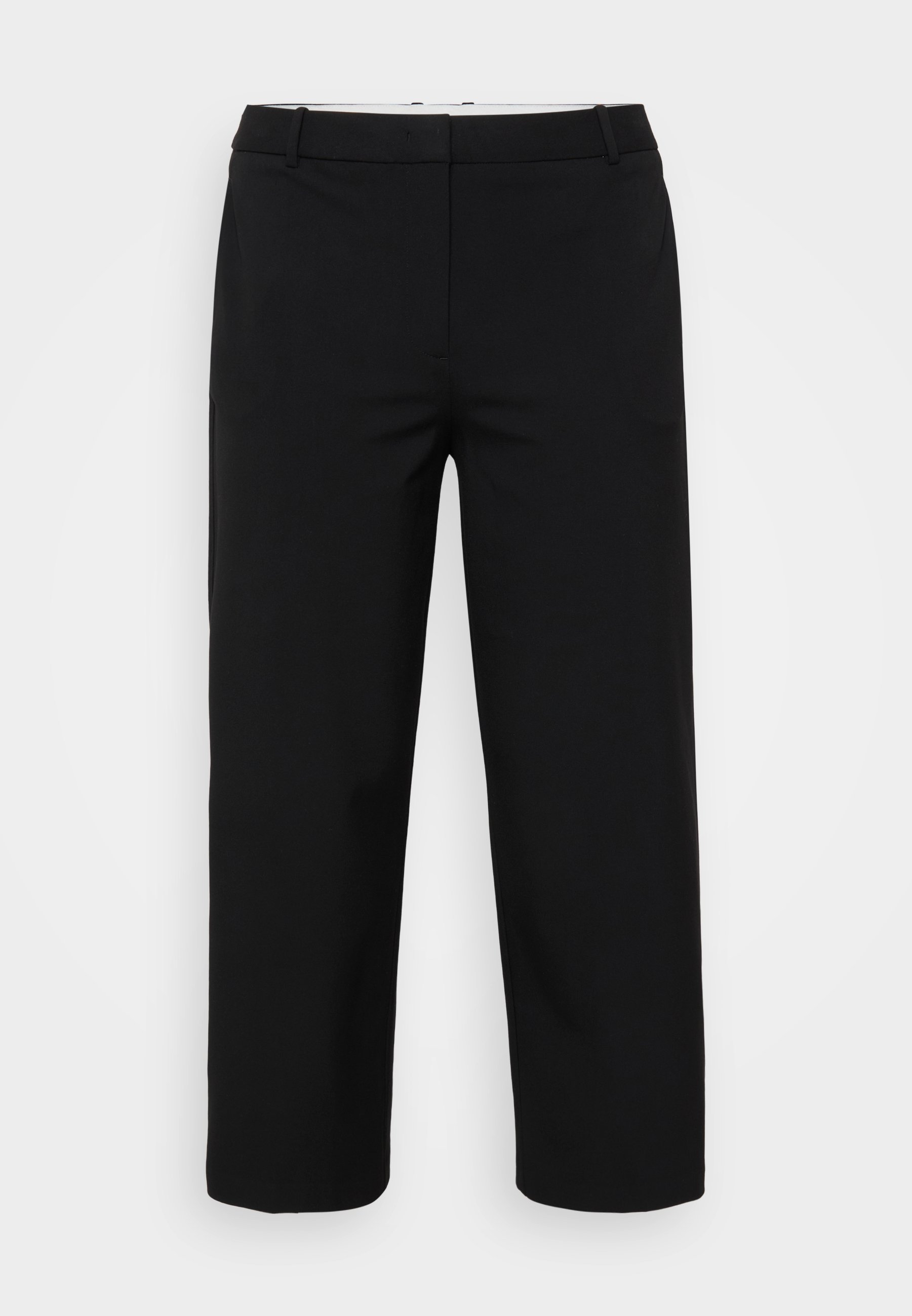 Tommy Hilfiger Curve WIDE CROP - Kalhoty - black