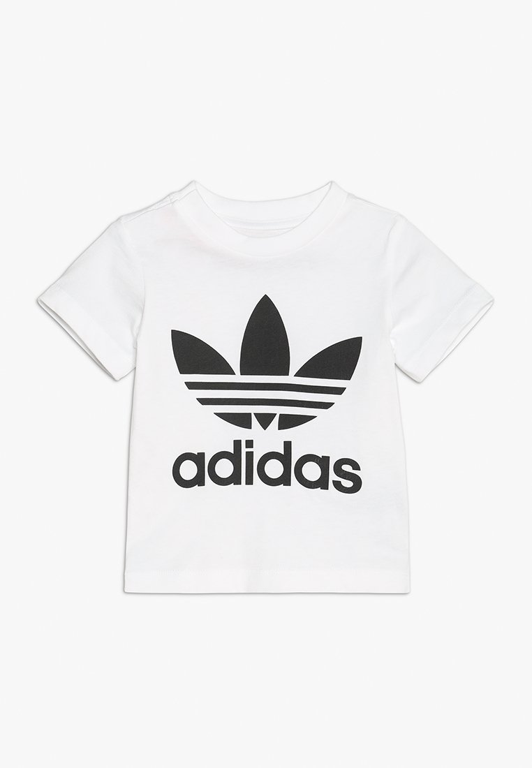 prosa Ciudadano probabilidad adidas Originals TREFOIL TEE - Camiseta estampada - white/black/blanco -  Zalando.es