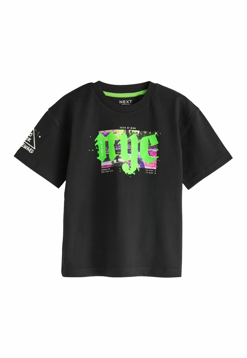 Next RELAXED FIT SHORT SLEEVE GRAPHIC STANDARD - T-Shirt print - black nyc skate