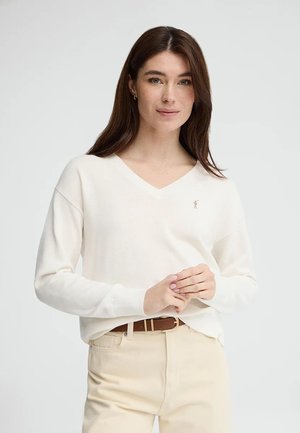 Polo Club RIGBY GO V PULLOVER - Pullover - ecru
