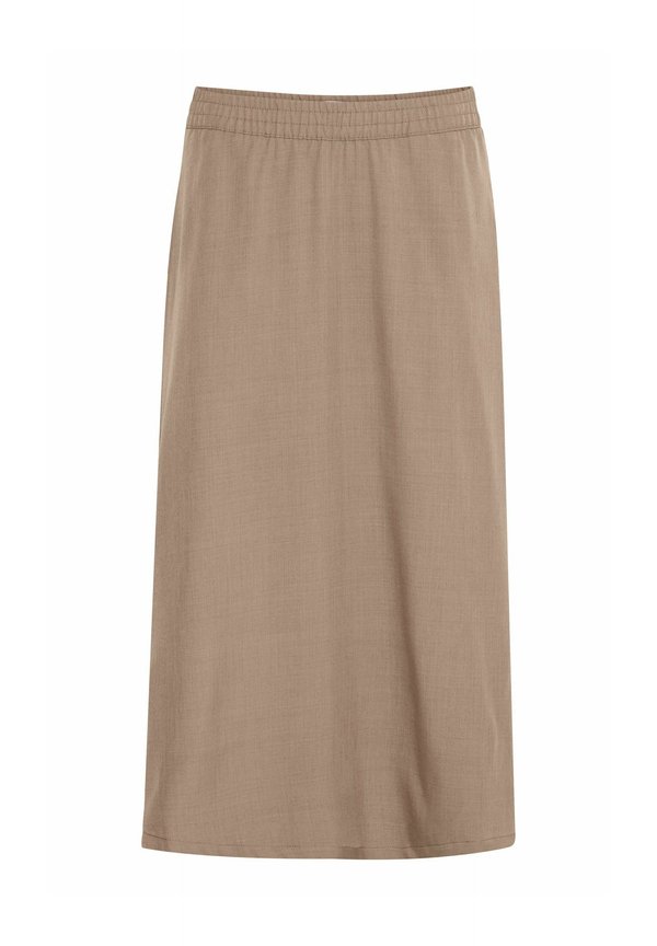 BYMMMIDDE - A-line skirt - walnut melange4