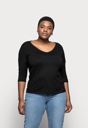 Topper langermet - black