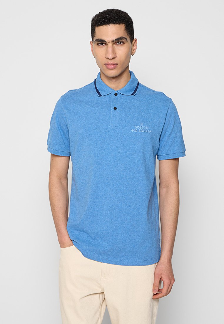Scotch & Soda Poloshirt blauw Scotch & Soda Poloshirt blauw