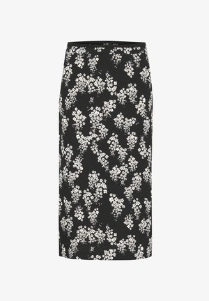 Saint Tropez LENYA - Pencil skirt - black flower lane