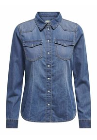 ONLALEXA SHIRT ANA - Button-down blouse - medium blue denim