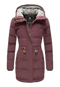 Ragwear ASHANI PUFFY - Zimní kabát - weinrot