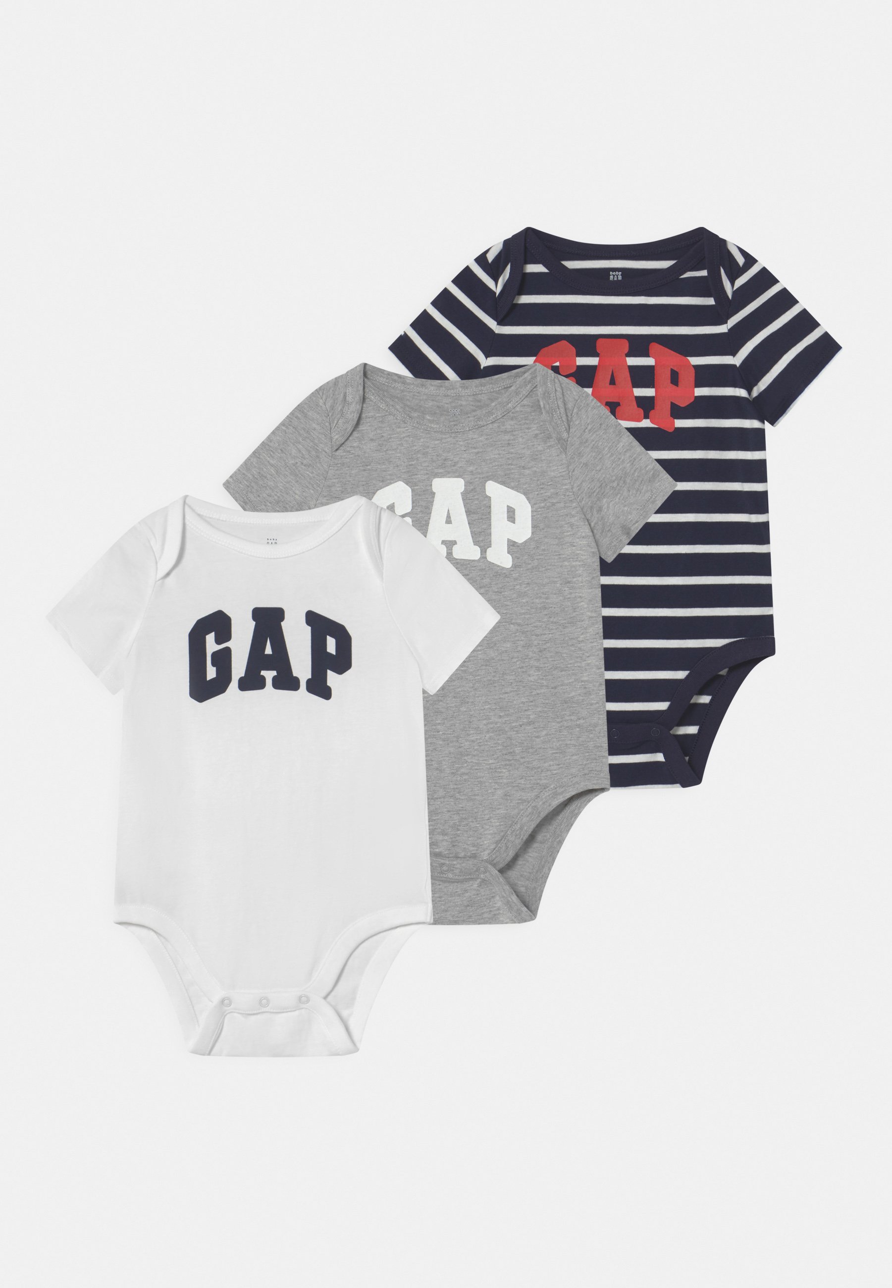 Gap 3 Pack Unisex Body Light Heather Grey Mottled Light Grey Zalando Co Uk