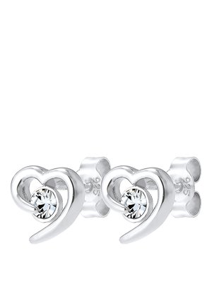 SPARKLING BASIC - MIT KRISTALLEN VON SWAROVSKI® - Øreringe - silberfarben