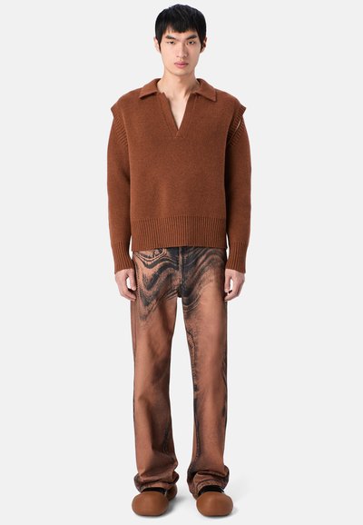 CAMPERLAB Stickad tröja - mittelbraun