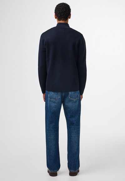 NN.07 HARALD HALF ZIP - Strickpullover - deep navy