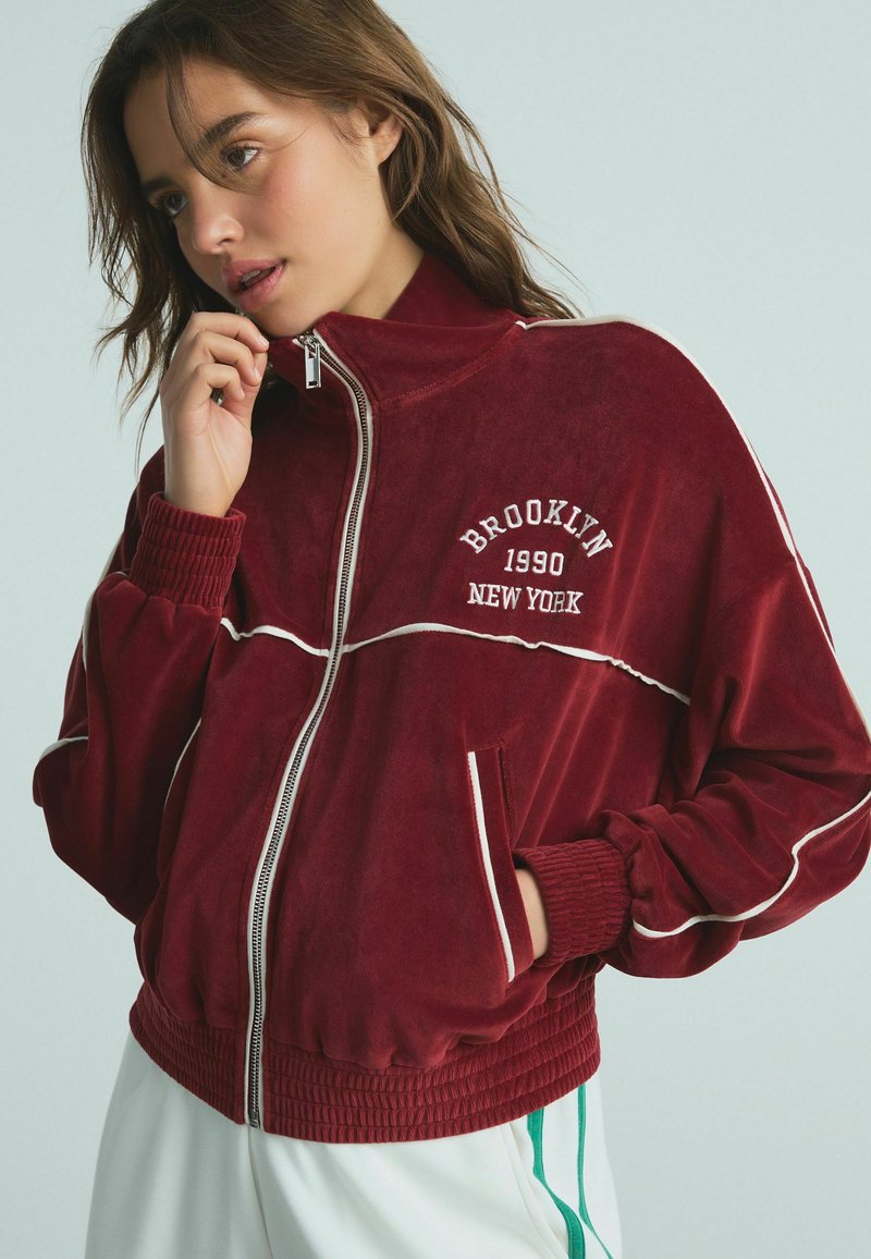 Next REGULAR FIT  - Sweatjakke - burgundy red