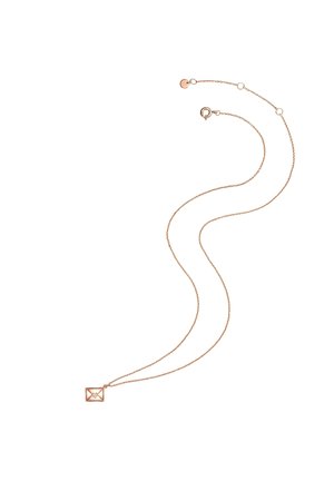 KETTE ROSÉGOLD ZIRKONIA WEISS LULU & JANE MODESCHMUCKHALSKETTE - Halsband - roségold-coloured