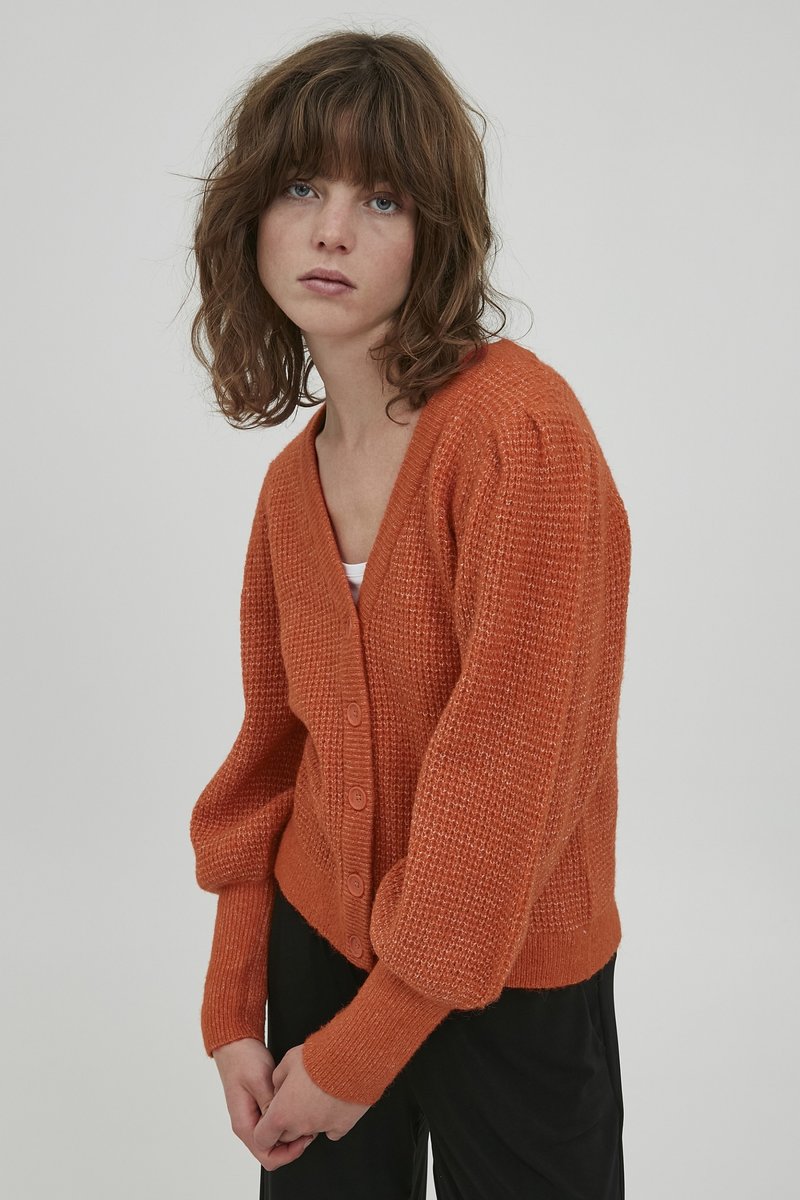 Damen Strickjacken | ICHI IHDUSTY CA3 Strickjacke pureed pumpkin/orange - UZ83896 Damen Strickjacken | ICHI IHDUSTY CA3 Strickjacke pureed pumpkin/orange - UZ83896