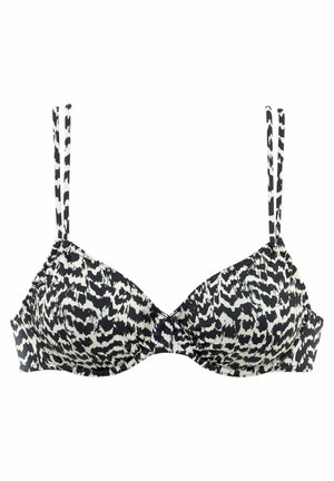 Top de bikini - schwarz creme