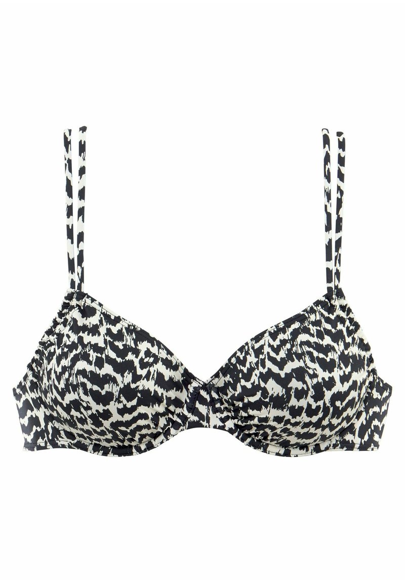 LASCANA Bikinitop - schwarz creme