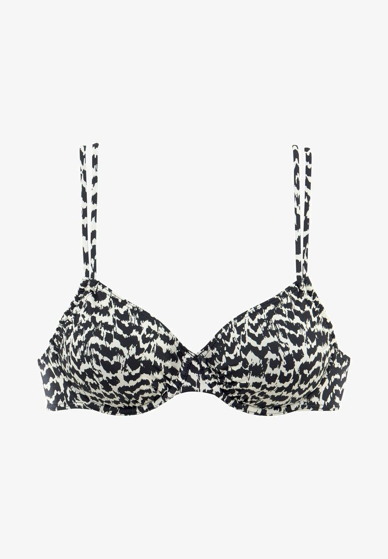 LASCANA Bikinitop - schwarz creme