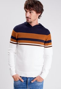 BONOBO Jeans LANGÄRMELIGER  MIT KAPUZE - Kapuzenpullover - bleu foncé