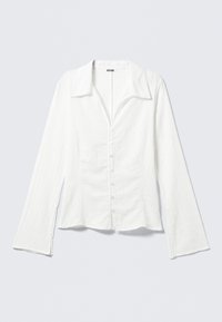 SLIM FIT TEXTURED - Blouse - white