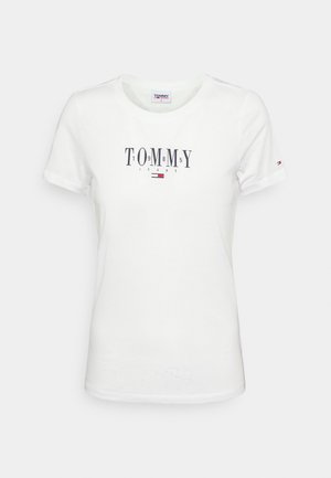 SKINNY ESSENTIAL LOGO - T-shirt con stampa - white