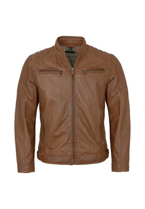 JAIMI - Lederjacke - cognac