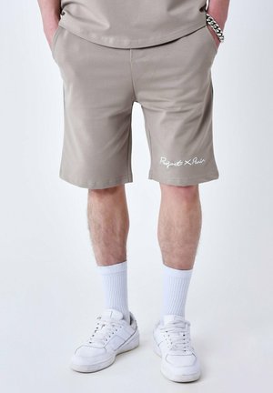 CLASSIQUE BRODÉ - Shorts - taupe