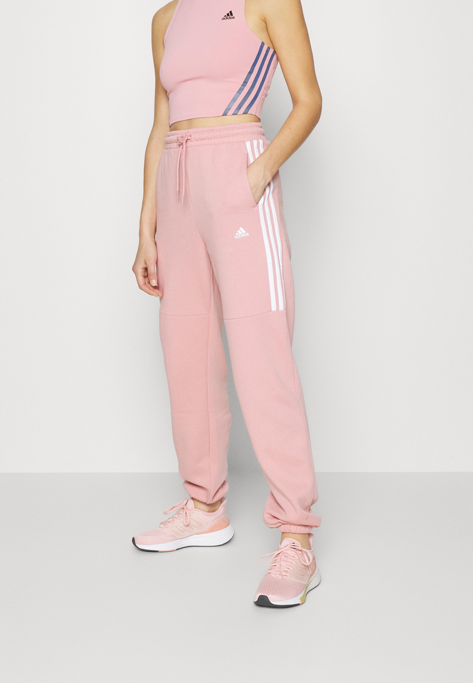 adidas Performance Trainingsbroek - pink/donkerroze - Zalando.nl
