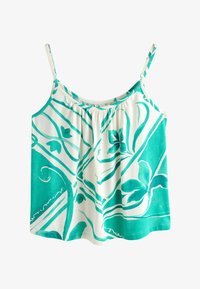 Sélectionné, teal ecru floral print