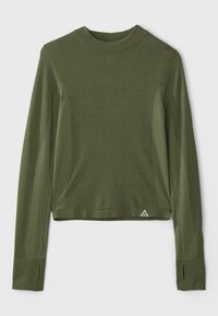 Pikkade varrukatega topp - medium olive/barely volt