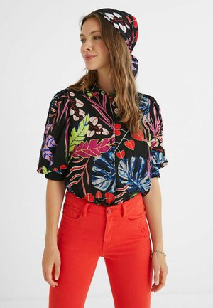 Overhemdblouse - black