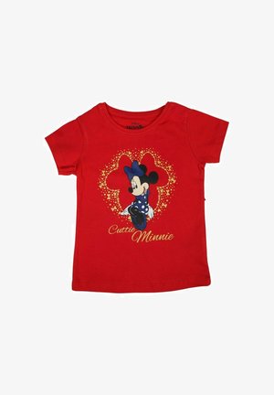 Disney, DISNEY - MINNIE - T-shirt imprimé - rouge