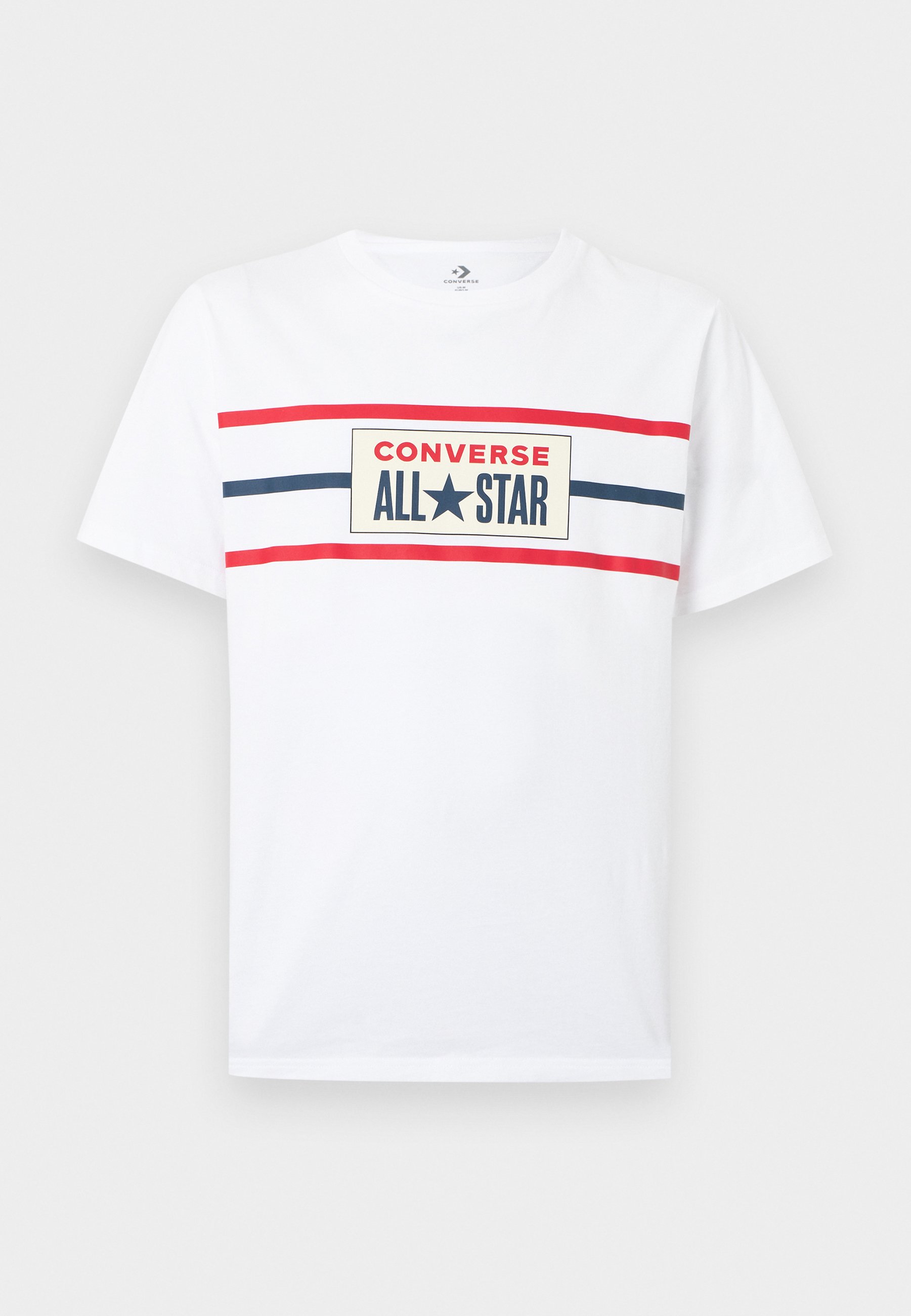 Converse NEW ALL STAR HERITAGE TEE - Triko s potiskem - white