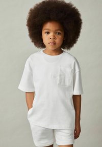 Reiss REISS TANE COTTON PALM-EMBROIDERY OVERSIZE T-SHIRT - Marškinėliai su spaudiniu - off white