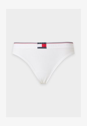 Tommy Hilfiger, VARSITY RIB THONG - TH HERITAGE - Танга - white