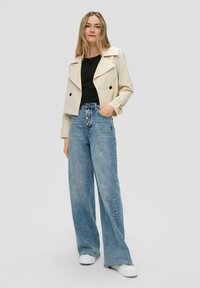 s.Oliver MIT SCHRIFT - T-Shirt basic - schwarz