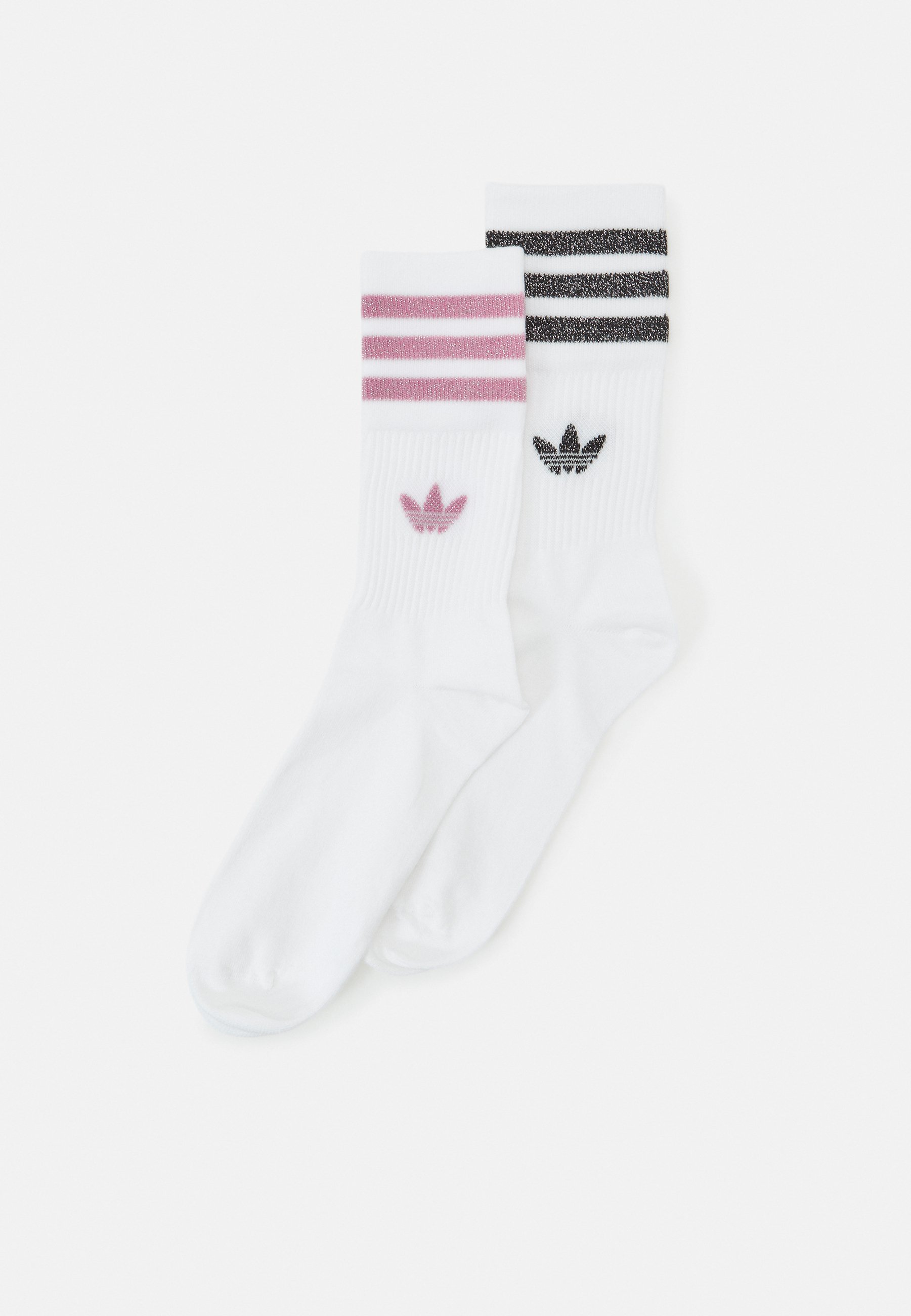 adidas Originals MID CUT UNISEX PACK Calze white/bliss pink