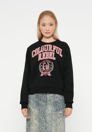 VARSITY RELAXED - Mikina - black