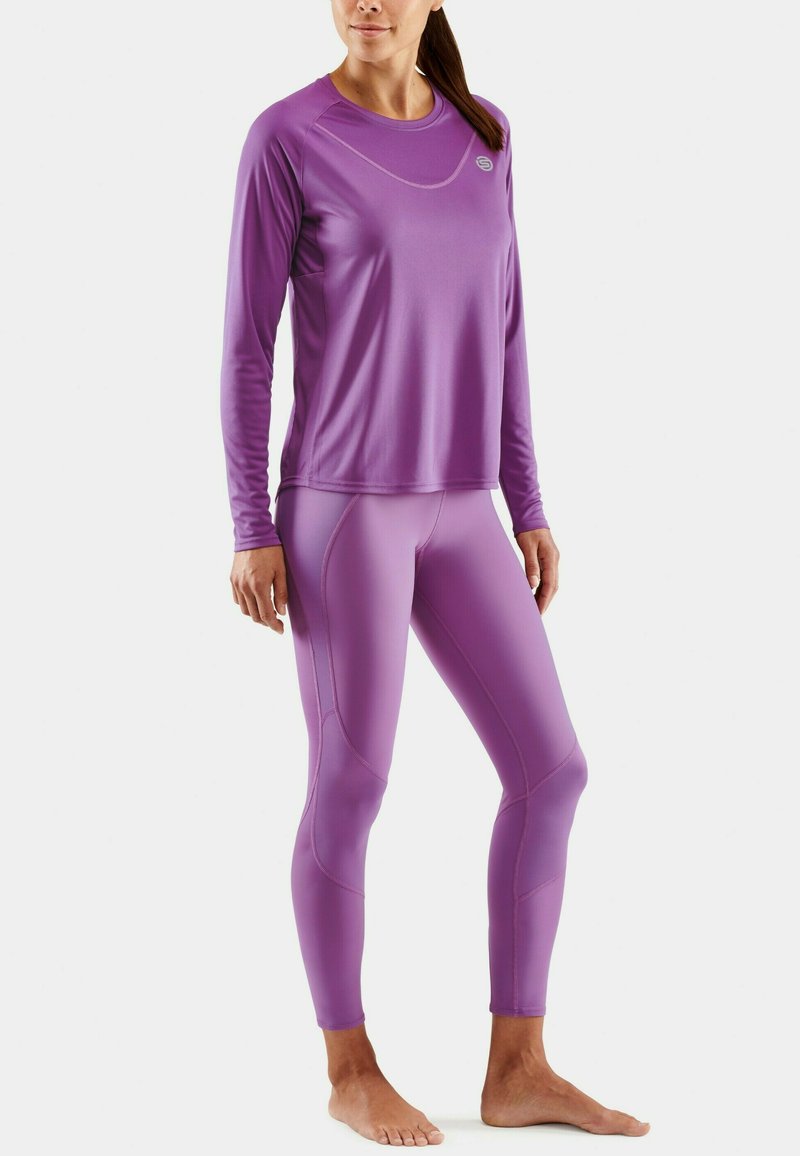 Damen Sportbekleidung | Skins Langarmshirt amethyst/flieder - BJ23805 Damen Sportbekleidung | Skins Langarmshirt amethyst/flieder - BJ23805