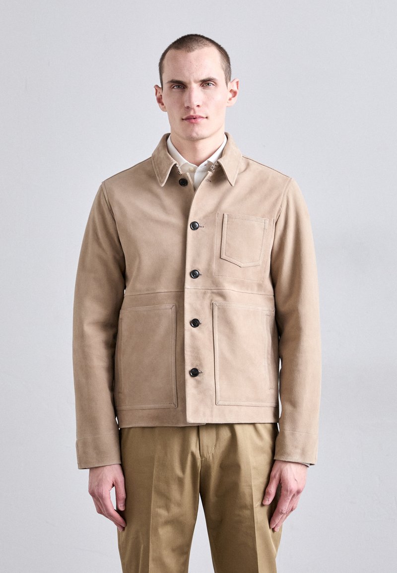 Tiger of Sweden - LEEOR - Chaqueta de cuero - light brown, Ampliar