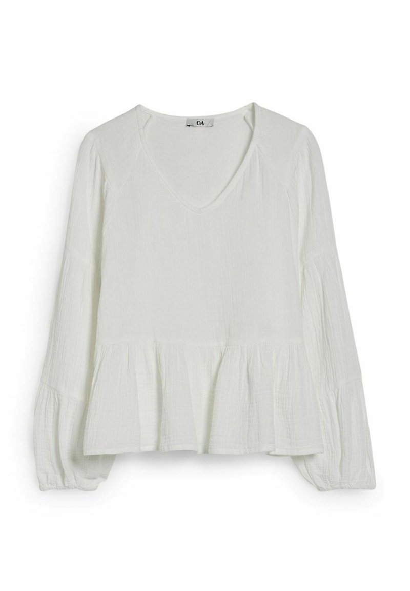 Damen Hemdblusen | C&A Bluse white/weiß - BZ94173 Damen Hemdblusen | C&A Bluse white/weiß - BZ94173