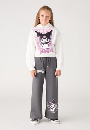 Terranova, FELPA CON CAPPUCCIO E STAMPA KUROMI® - Felpa con cappuccio - bianco lana