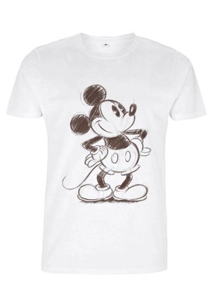 MICKEY CLASSIC SKETCHY MICKEY - T-shirt med print - white